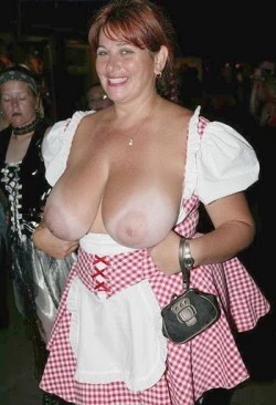 mikes-madness:  Busty Halloween flasher.