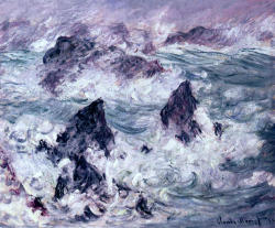 deadpaint:  Claude Monet, Stom at Belle-Isle 