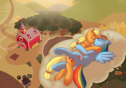 asknsfwcobaltsnow:  -A long Day of work-Commission - Makoto - AJ/RD NSFW-Really happy with how this came out, the shading on Applejack and Rainbow especially. hope you do too, this was a real treat to draw! -Cobalt Snow  Have some incredibly cute and