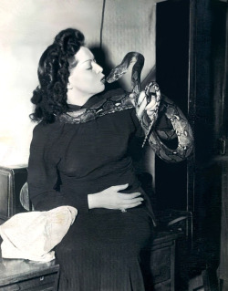Zorita A news service press photo dated from &lsquo;49, shows Zorita with one of her snakes.. She was still married to her 3rd (and last) husband, at this time; and most news articles would make mention of her married name: &ldquo;Mrs. Petillo&rdquo;..