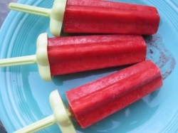 thepartyrehab:  Strawberry Peach Vodka Popsicles. Ingredients &amp; Measurements: 5 oz. Pureed Strawberries (10 or so) 2 oz. Peach Syrup (Recipe Below) 12 oz. Tonic Water 2 oz. plus 3 oz. Vodka (divided use) Instructions: Stir strawberry buree with 2