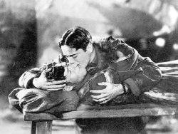 gaytimespast1940:  Richard Arlen and Buddy Rogers in the 1927 “Wings”. One of the most homoerotic moments in movie history. Buddy has just shot down his friend who he thought was an enemy. This is their last goodbye. In a moment Richard will lift