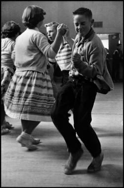 Theniftyfifties:  Kids On The Dancefloor, Orinda, California, 1950. 