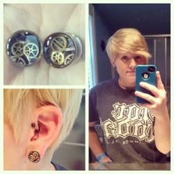 New #plugs #gauges #bodymods from #Scarefest  (Taken with Instagram)