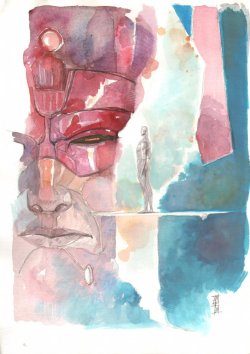 comicblah:  Galactus &amp; the Silver Surfer by Alex Maleev 