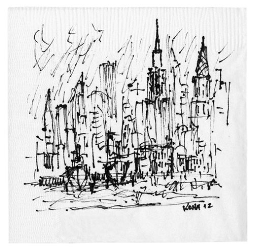rcruzniemiec:  Cocktail Napkin Sketch Every architect has done a napkin sketch, its part of our DNA. Here are some of the winners from the 2012 contest as chosen by Architectual Record. [via] 
