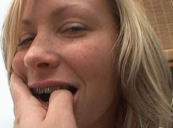 pi55ie:  girl with braces lets her man piss in her sweet mouth