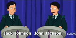 A quién vas a votar, a Jack Johnson o a John Jackson?