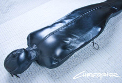 glovedandbound:  Heavy leather sleepsack