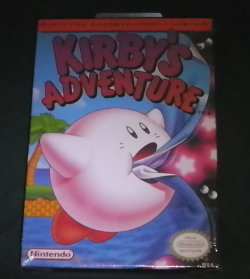 Oh what did I find at the flea market today?  Not much; just a mint, h seam and all copy of Kirby&rsquo;s Adventure.