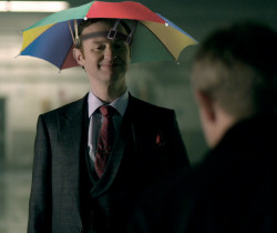 barachiki:  Mycroft abducts John to show off his new hat.Â   Mycroft&rsquo;s Umbrella Week: Day 5