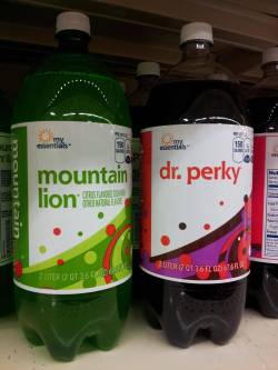 cherrizard:  muertosiro:  beachc0mmunity:  pour me out another cup of some Mountain Lion  dr. perky keeps me that  store brand everything is the best