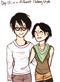 30 Day OTP Challenge: 15.) In a different clothing style hipster!AU YES I HAVE BEEN WAITING TO DO THIS adkgjsHFHKs