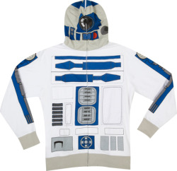 OMG I need this jacket . NEED IT <3 http://www.80stees.com/products/R2-D2-Costume-Hoodie.asp