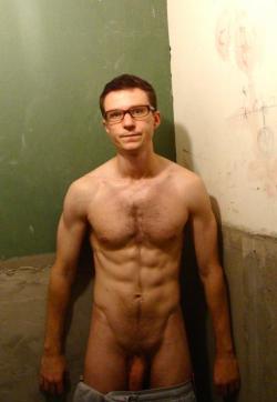 Tight hottie with glasses.