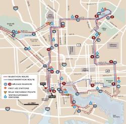 thebaltimorechop:  THE BALTIMORE MARATHON IS ON SATURDAY MORNING If you like running you probably already knew that. If you do not like running it is a giant pain in the dick. Do not attempt to drive anywhere on this map before about 5 pm!Anywhere on
