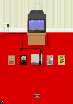 debutart:  NES Life by Walter Newton 