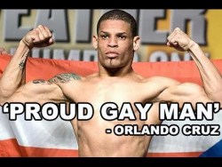 Out boxer, Orlando Cruz.