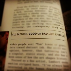 visualamor:  All tattoos, good or bad, are
