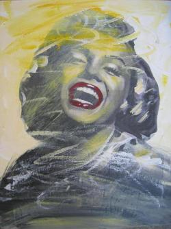 Showslow:  Ioanna Efthimiou Yellow Marylin #2 Audrey, The Blue Portrait Pink Brigitte