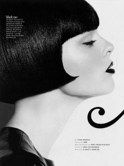 inspirationgallery:  Coco Rocha by Ishi. Hair and make-up by Tony Masciangelo. Glow Magazine oct 2010  *nie ścinaj włosów, nie ścinaj włosów*