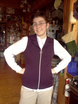 lithefider:  According to my dad and Good Morning America today is some kind of ‘wear purple for pride’ day thing. So purple vest to work it is! :) EDIT: Ahhh it’s Spirit day!  “Spirit Day is annual day in October when millions of Americans wear