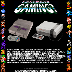 didyouknowgaming:  Super Nintendo. Source: Video Game Bible,