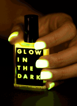 americanapparel:  Introducing the new Glow in the Dark Nail Polish by American Apparel. 