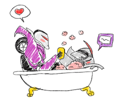 Starscreamsdiary:  (( Just A Doodle For The Fanfic Bathing With Eradicons By Jenkristo~!