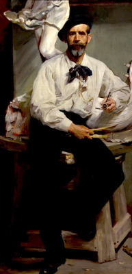 paintingbox:  Jose Villegas Cordero (1844 - 1921). Autoretrato (self portrait). Oil on Canvas. Spanish 