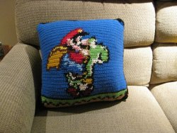 DUDE. Super Mario World Pillow.<3