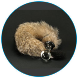 bestsextoy:  Crystal Minx Kitt Fox Tail Plug The Crystal Minx tail is the 2012 AVN Best Fetish Product winner! Our clear glass butt plug has been attached to a tail made of real fox fur, making for a toy that will feel as good to pet as it does to wear.