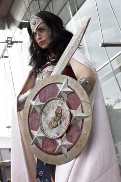 meagan-marie:  First Look at “Warrior Wonder Woman”  I can’t believe the stars aligned and I finished this costume in time to debut at SOFA 2012 in Bogota, Colombia. Inspired by an original design artist Tess Fowler and I collaborated on, the concept