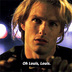 lightspeedsound:  ourladyoflazarus:  palaceofposey:  #my favorite Tom Cruise role ever   #turning a small child into a vampire so your lover will be forced to co-parent with you and won’t leave you: get on Lestat’s level   I keep waiting for a gay