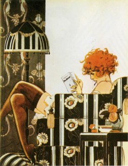C. Hérouard, La Garçonne at home, 1925 (La Vie Parisienne)
