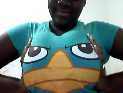 livetopleasedaddy:  Having a little fun with Perry the Platypus :) 