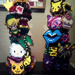 moon-cosmic-power:  Mine &amp; Kaia’s kandi we made for Escape so far :c I have to make 3 more cuffs, two necklaces, and hella singles :c   I&rsquo;ve never posted something with this many notes. what even&hellip;