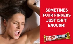 adsbyad:  Sometimes four fingers just isn’t enough!KitKat Chunky 