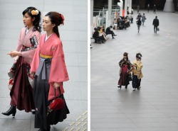 quaintrelle-style:  I really love the hakama over kimono look, especially with lace-up boots &lt;3 