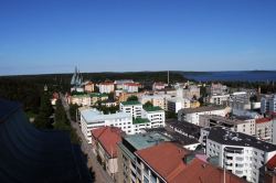 Lahden:  View To Lake Vesijärvi Over The Lahti City Center. Photo Taken From The