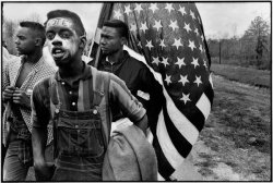Photo by Bruce Davidson - Young men joined the march from the Selma to Montgomery, Ala., organized by the Rev. Dr. Martin Luther King Jr. in March 1965.