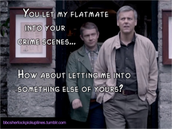 &ldquo;You let my flatmate into your crime scenes&hellip; How about letting me into something else of yours?&rdquo;