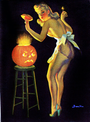 vintagegal:  Vintage Halloween Pin-ups c. 1930’s-1970’s 