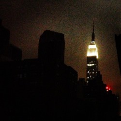 josiahdleming:  NYC just lost power. The empire stands alone.  They must be flipping their shit right now.