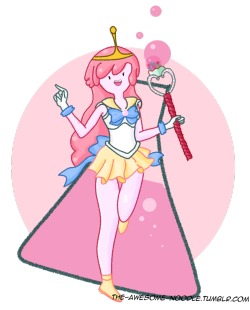 yamino:  the-awesome-noodle:  Sailor Pokki by *Wolfy-Lemur a little gift for http://yamino.tumblr.com/ Halloween themed, of course. Princess Bonnibel Bubblegum dressed as a Sailor Senshi wielding the Gumball Rod! ( made of a licorice stick, two candy