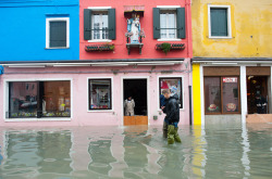 gettyimages:  High Water In Venice: More than 59% of Venice has been been left flooded, after the historic town was hit by exceptionally high tides. The sea level rose above 140cm overnight was expected to remain above critical levels for about 15 hours.