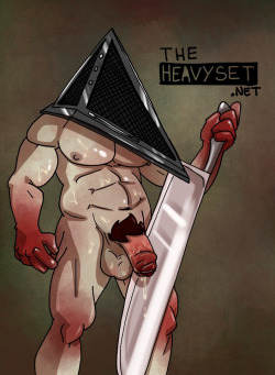 theheavyset:  Pyramid Head by request.  Drawn