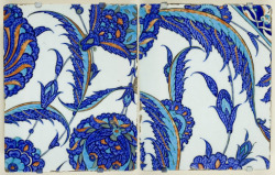taf-art:  Two tiles (c. 1550). Turkey. 