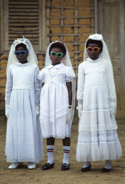 first-communion:Bata children after their first communion, Equatorial Guinea, 1989. 
