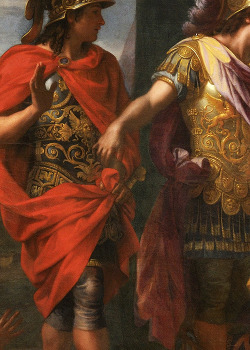 dientes-de-leche:  Charles Le Brun, The Queens of Persia at the Feet of Alexander (detail), ca. 1660 